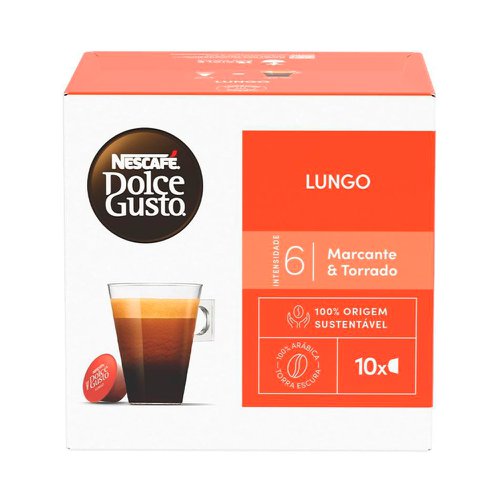 Cápsula Nescafé Dolce Gusto Lungo Com 10 Unidades Cápsula Nescafé Dolce Gusto Lungo Com 10 Unidades
