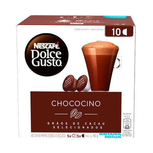 Cápsula Nescafé Dolce Gusto Chococcino 1,6g Com 10 Unidades Cápsula Nescafé Dolce Gusto Chococcino 1,6g Com 10 Unidades