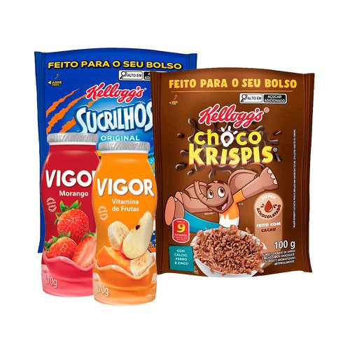 Kit Cereal Sucrilhos + Iogurte Vigor Kit Cereal Sucrilhos + Iogurte Vigor