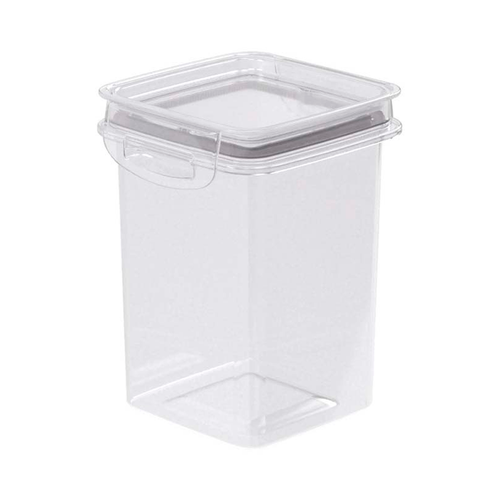 Porta Mantimento Plasútil Com Trava Quadrado 830ml Porta Mantimento Plasútil Com Trava Quadrado 830ml
