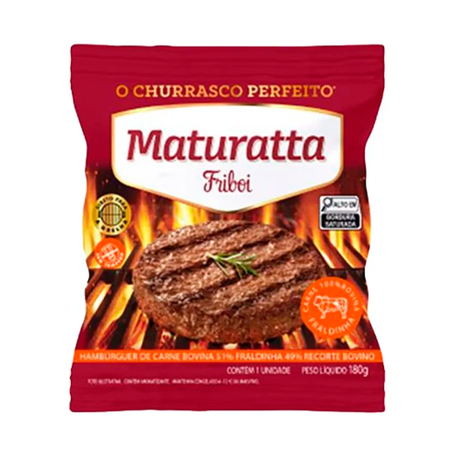 Hambúrguer Bovino Maturatta Fraldinha 180g Hambúrguer Bovino Maturatta Fraldinha 180g