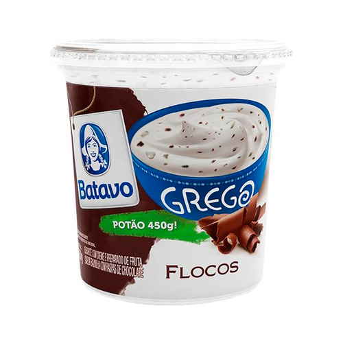 Iogurte Grego Batavo Flocos 450g Iogurte Grego Batavo Flocos 450g