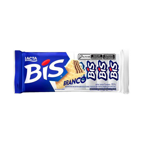 Chocolate Wafer Bis Branco 100,8g Chocolate Wafer Bis Branco 100,8g