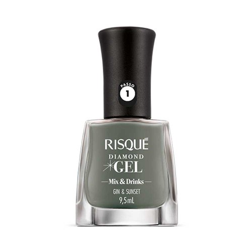 Esmalte Cremoso Risqué Diamond Gel Mix & Drinks Gin & Sunset 9,5ml Esmalte Cremoso Risqué Diamond Gel Mix & Drinks Gin & Sunset 9,5ml