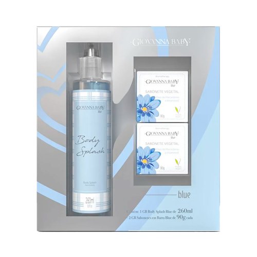Kit Giovanna Baby Blue Body Splash 260ml + 2 Sabonetes 90g Kit Giovanna Baby Blue Body Splash 260ml + 2 Sabonetes 90g