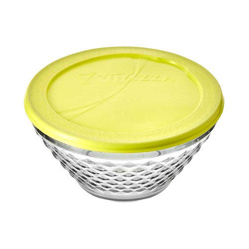 Potiche Bico de Jaca Vitazza Com Tampa Amarela 11 X 20cm Potiche Bico de Jaca Vitazza Com Tampa Amarela 11 X 20cm