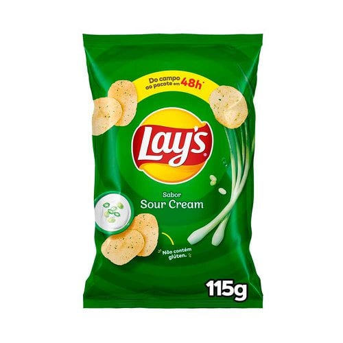 Salgadinho de Batata Lay's Creme de Cebola 115g Salgadinho de Batata Lay's Creme de Cebola 115g
