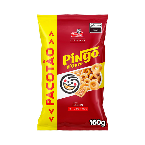 Salgadinho Pingo D'Ouro Bacon 160g Salgadinho Pingo D'Ouro Bacon 160g