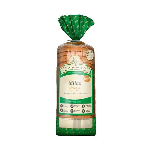 Pão de Forma Nutri Vida Leve Integral Milho 400g Pão de Forma Nutri Vida Leve Integral Milho 400g