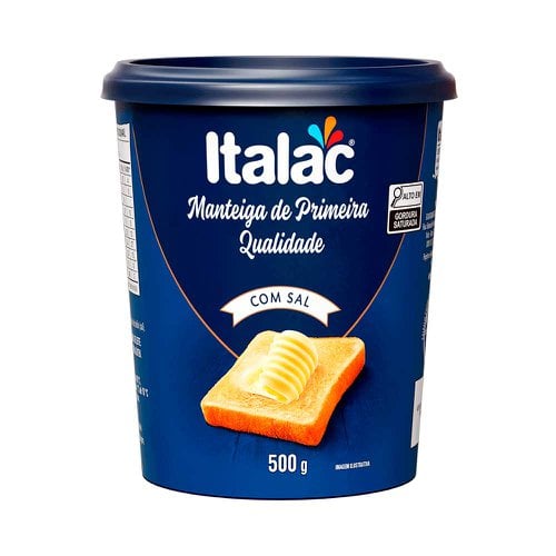 Manteiga Italac Com Sal 500g Manteiga Italac Com Sal 500g