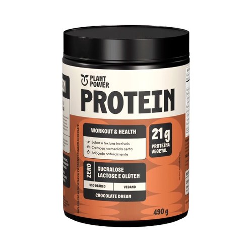 Suplemento Alimentar Plant Power Protein Chocolate Zero 490g Suplemento Alimentar Plant Power Protein Chocolate Zero 490g