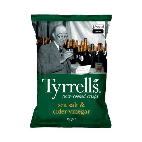 Salgadinho de Batata Tyrrells Sal Marinho e Vinagre 150g Salgadinho de Batata Tyrrells Sal Marinho e Vinagre 150g