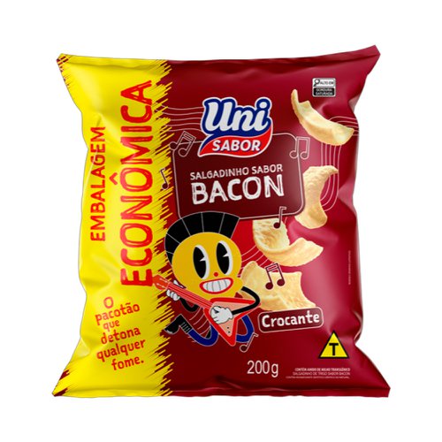 Salgadinho Uni Sabor Bacon 200g Salgadinho Uni Sabor Bacon 200g