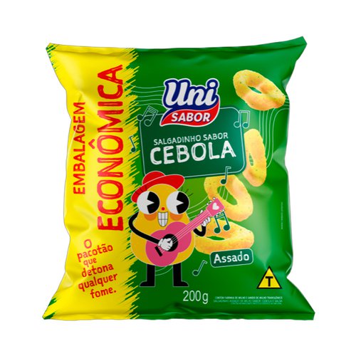 Salgadinho Uni Sabor Cebola 200g Salgadinho Uni Sabor Cebola 200g
