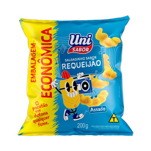 Salgadinho Uni Sabor Requeijão 200g Salgadinho Uni Sabor Requeijão 200g