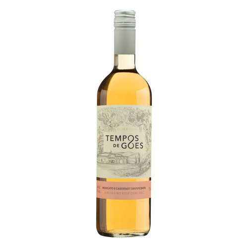 Vinho Brasileiro Rosé Demi-Sec Reservado Tempos de Góes Moscato Cabernet Sauvignon São Roque Garrafa 750ml Vinho Brasileiro Rosé Demi-Sec Reservado Tempos de Góes Moscato Cabernet Sauvignon São Roque Garrafa 750ml