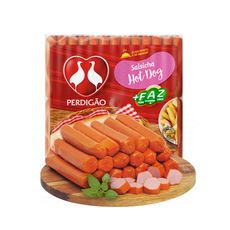 Salsicha Perdigão Hot Dog 560g Salsicha Perdigão Hot Dog 560g