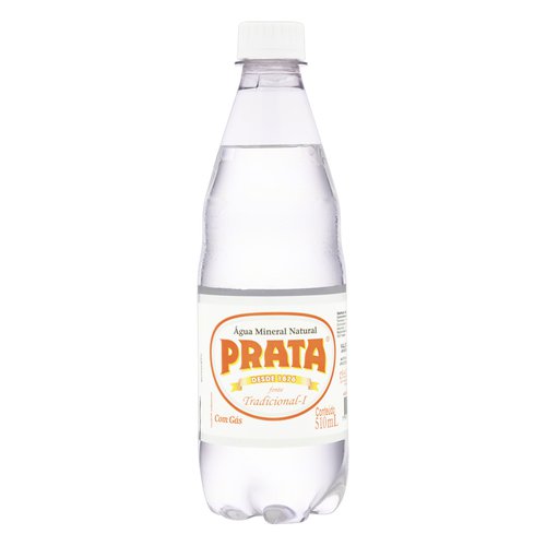Água Mineral Natural com Gás Prata Garrafa 510ml Água Mineral Natural com Gás Prata Garrafa 510ml