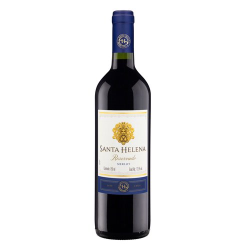 Vinho Chileno Tinto Meio Seco Reservado Santa Helena Merlot Valle Central Garrafa 750ml Vinho Chileno Tinto Meio Seco Reservado Santa Helena Merlot Valle Central Garrafa 750ml