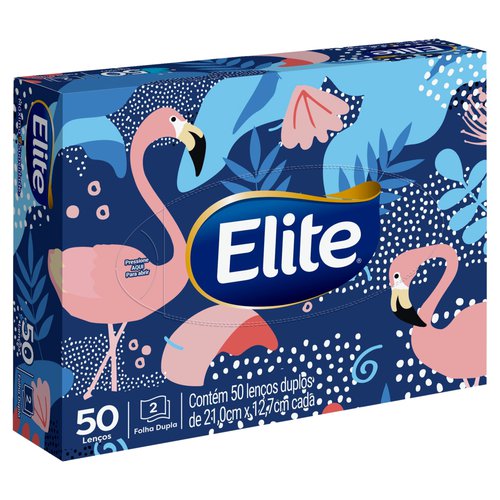 Lenço de Papel Folha Dupla Elite Caixa 50 Unidades Lenço de Papel Folha Dupla Elite Caixa 50 Unidades