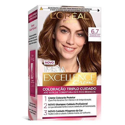 Coloração Imédia Excellence 6.7 Chocolate Puro Coloração Imédia Excellence 6.7 Chocolate Puro