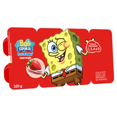 Queijo Petit Suisse Morango Bob Esponja Batavo Batavinho Bandeja 320g 8 Unidades Queijo Petit Suisse Morango Bob Esponja Batavo Batavinho Bandeja 320g 8 Unidades