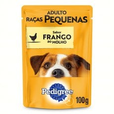 Alimento para Cães Adultos Raças Pequenas Frango ao Molho Pedigree Sachê 100g Alimento para Cães Adultos Raças Pequenas Frango ao Molho Pedigree Sachê 100g