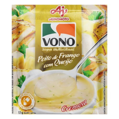 Sopa Individual Cremosa Peito de Frango com Queijo Vono Pacote 17g Sopa Individual Cremosa Peito de Frango com Queijo Vono Pacote 17g