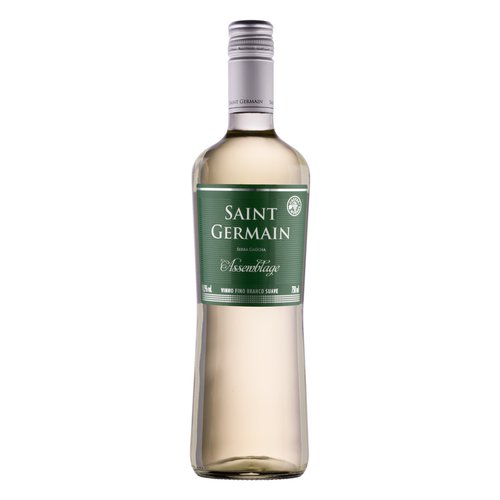 Vinho Brasileiro Branco Suave Assemblage Saint Germain Moscato Trebbiano Serra Gaúcha Garrafa 750ml Vinho Brasileiro Branco Suave Assemblage Saint Germain Moscato Trebbiano Serra Gaúcha Garrafa 750ml