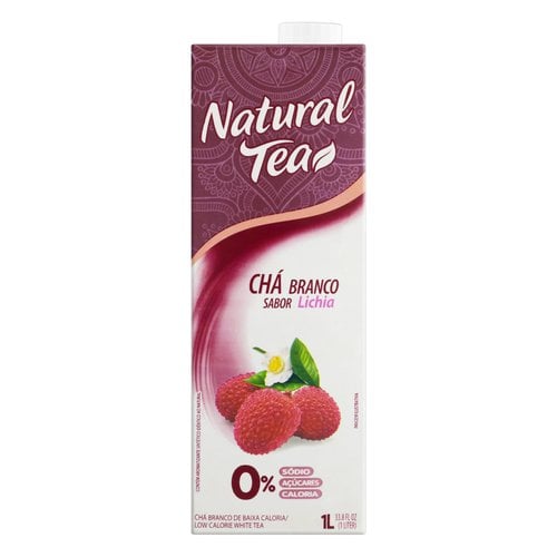 Chá Branco Lichia Zero Açúcar Natural Tea Caixa 1l Chá Branco Lichia Zero Açúcar Natural Tea Caixa 1l