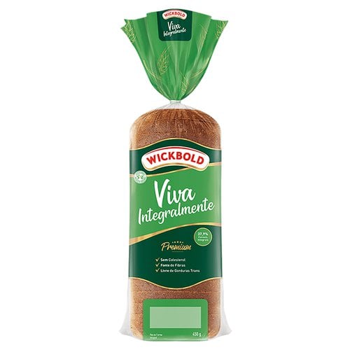 Pão de Forma Integral Wickbold Viva Integralmente Premium Pacote 450g Pão de Forma Integral Wickbold Viva Integralmente Premium Pacote 450g