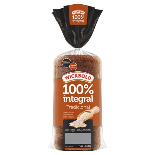 Pão Integral Tradicional Wickbold Pacote 400g Pão Integral Tradicional Wickbold Pacote 400g
