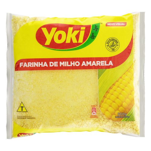 Farinha de Milho Amarela Yoki Pacote 500g Farinha de Milho Amarela Yoki Pacote 500g