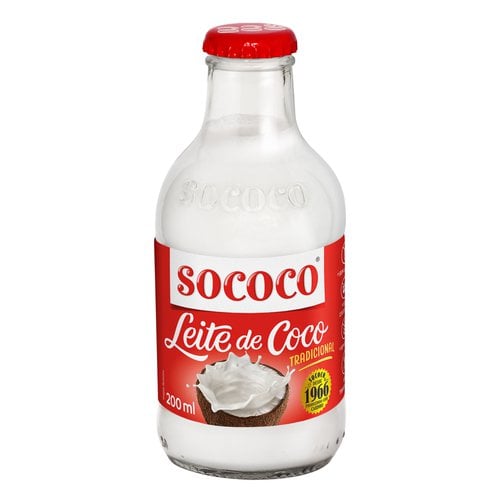 Leite de Coco Tradicional Sococo Vidro 200ml Leite de Coco Tradicional Sococo Vidro 200ml