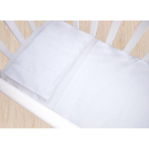 Jogo de Lençol para Mini Berço Branco Lese 3 Peças Jogo de Lençol para Mini Berço Branco Lese 3 Peças