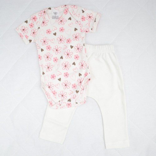 Conjunto de Body e Mijão Palha Floral 2 peças Conjunto de Body e Mijão Palha Floral 2 peças