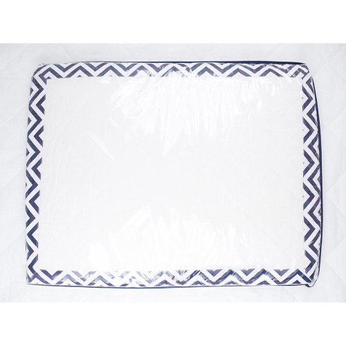 Trocador de Cômoda Espuma Chevron Azul Marinho Trocador de Cômoda Espuma Chevron Azul Marinho