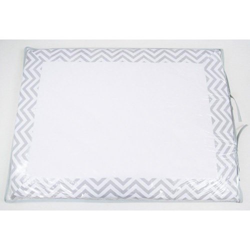 Trocador de Cômoda Espuma 4cm Chevron Cinza Trocador de Cômoda Espuma 4cm Chevron Cinza