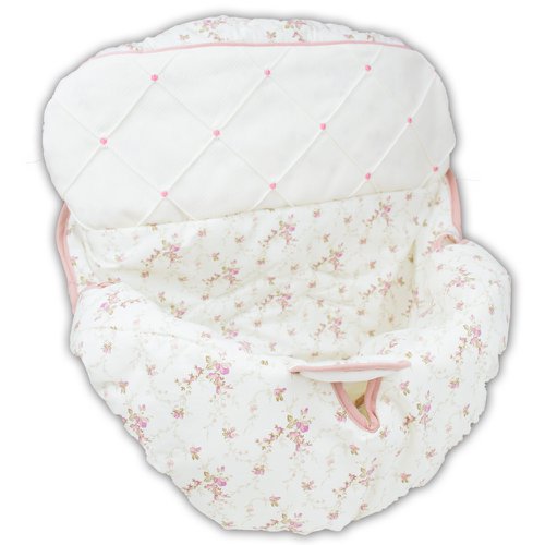 Capa para Bebe Conforto Elasticada Floral Rosê Capa para Bebe Conforto Elasticada Floral Rosê