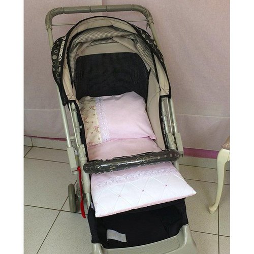 Colchonete para Carrinho de Bebê 2 Peças Rosa Colchonete para Carrinho de Bebê 2 Peças Rosa