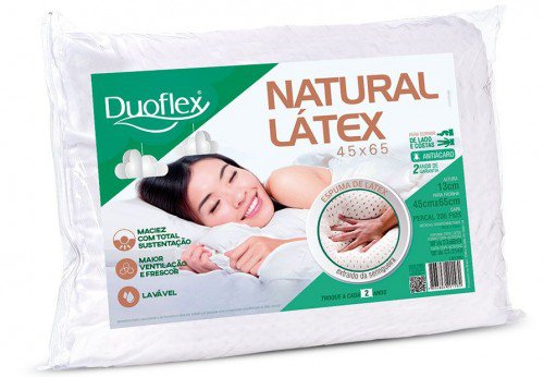 Travesseiro Natural Latex 45- 13 Cm Altura
