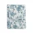 Capa Duvet Casal Misty Blue Com Fronha Floral Listrado  Branco/Azul