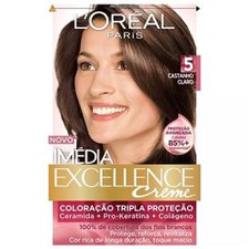 Kit Coloração Imédia Excellence 5 Castanho Claro - L'Oréal