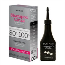 Soft Hair Shampoo Cinza Escuro 60ml