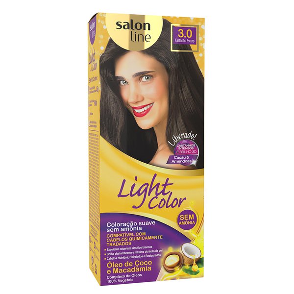 Coloração Light Color 3.0 Castanho Escuro - Salon Line