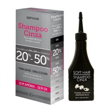 Soft Hair Shampoo Cinza Escuro 60ml