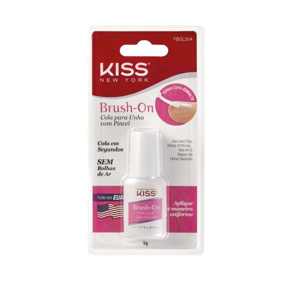 Cola de Unhas Postiças Brush On 5g - Kiss