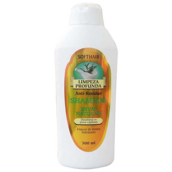 Soft Hair Shampoo Anti-resíduo Limpeza Profunda 500ml