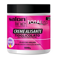Creme Alisante ÓLEO de Argan MÉDIO 500g - Salon Line