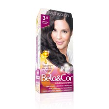 Kit Coloração Bela&Cor 3.0 Castanho Escuro - BeautyColor
